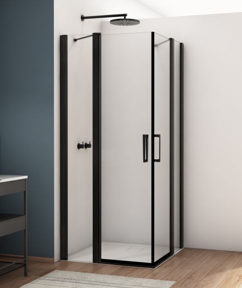 Sprchové kouty SanSwiss DIVERA - D22DE2B BLACK LINE