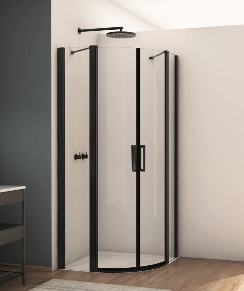 Sprchové kouty SanSwiss DIVERA - D22ERB BLACK LINE