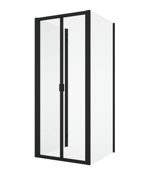 Sprchové kouty SanSwiss DIVERA - D22K+D22F1+D22F1 BLACK LINE