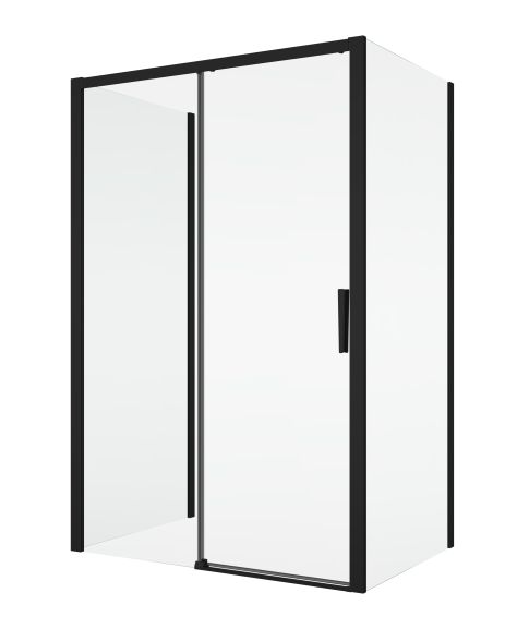 Sprchové kouty SanSwiss DIVERA - D22S2B+D22F1+D22F1 BLACK LINE