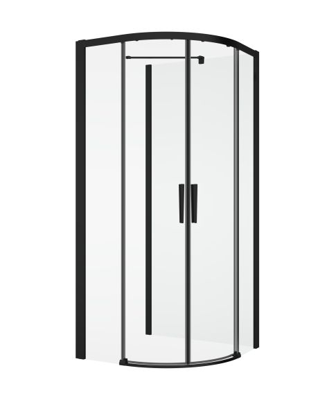 Sprchové kouty SanSwiss DIVERA - D22SRB+D22F1 BLACK LINE