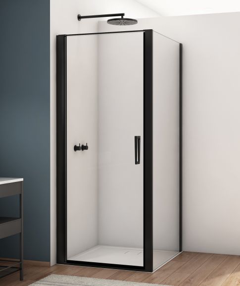 Sprchové kouty SanSwiss DIVERA - D22T1+D22F1 BLACK LINE