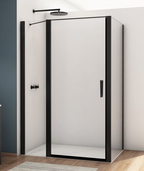 Sprchové kouty SanSwiss DIVERA - D22T13+D22F1 BLACK LINE