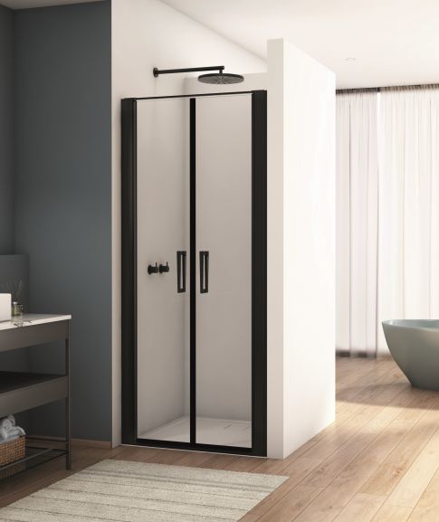 Sprchové kouty SanSwiss DIVERA - D22T2 BLACK LINE