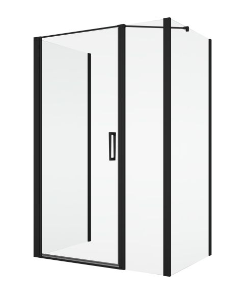 Sprchové kouty SanSwiss DIVERA - D22T31+D22F1+D22F1 BLACK LINE