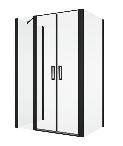 Sprchové kouty SanSwiss DIVERA - D22T32+D22F1+D22F1 BLACK LINE