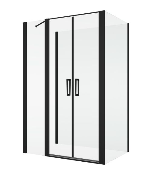 Sprchové kouty SanSwiss DIVERA - D22T32+D22F1+D22F3 BLACK LINE