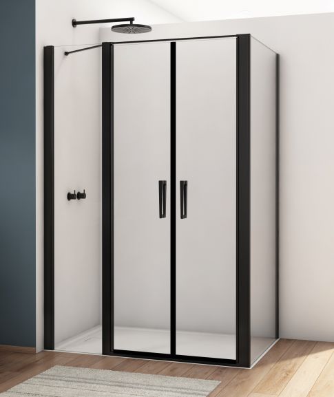 Sprchové kouty SanSwiss DIVERA - D22T32+D22F1 BLACK LINE