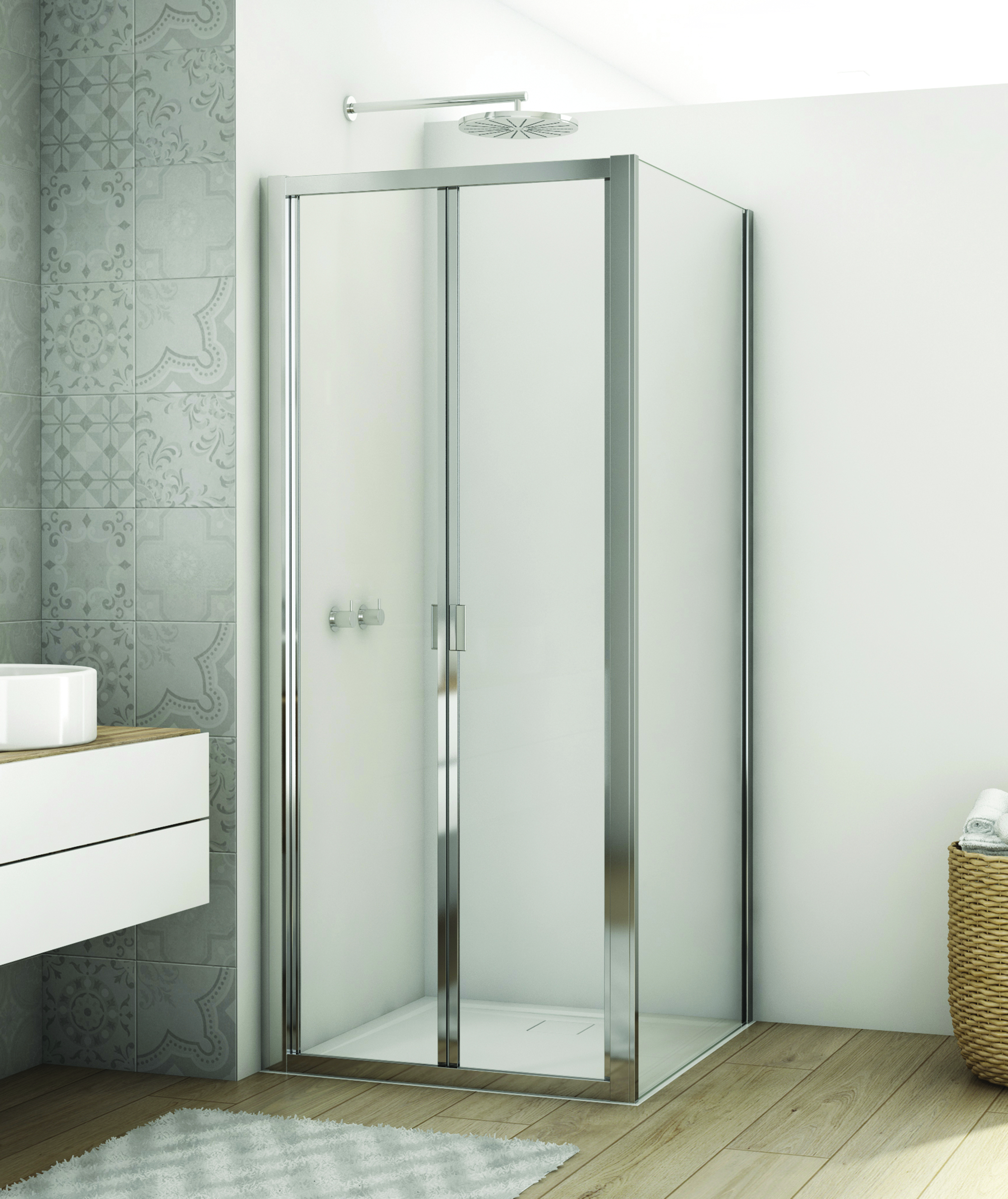 Sprchové kouty SanSwiss DIVERA - D22K+D22F1