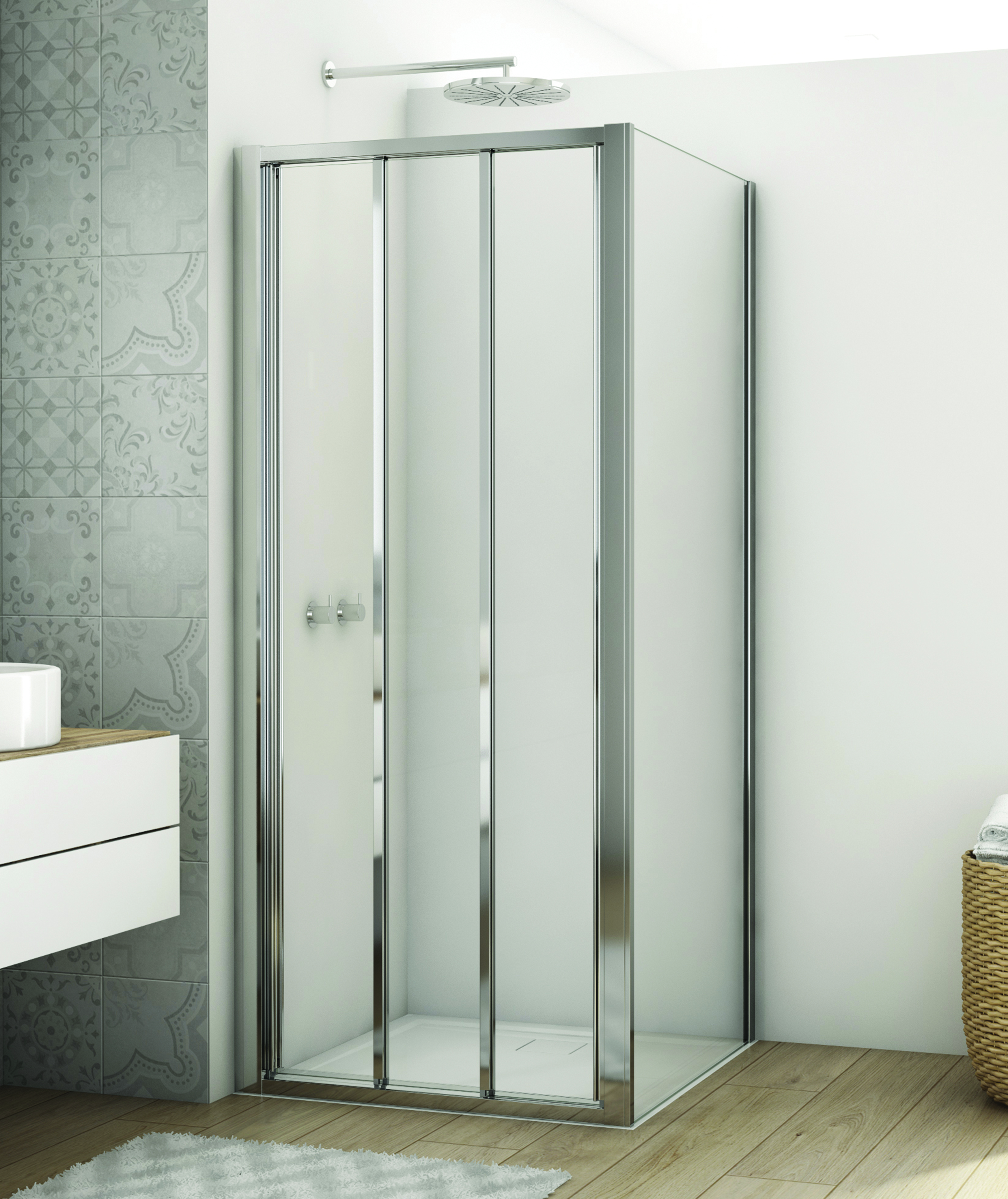 Sprchové kouty SanSwiss DIVERA - D22S3+D22F1